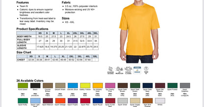 Adult Sublimation T-Shirt-DryFit Silky